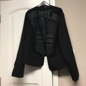 Black studded blazer